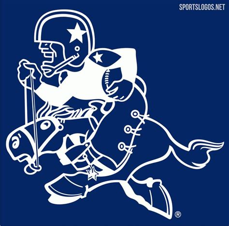 Dallas Cowboys Alternate Logo (1960) - A cowboy carrying a football on ...