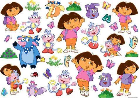 Dora Stickers Decoraties | Decoraties, Nickelodeon, Decoratie