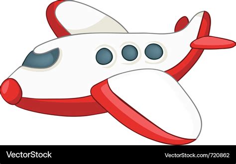 Cartoon airplane Royalty Free Vector Image - VectorStock