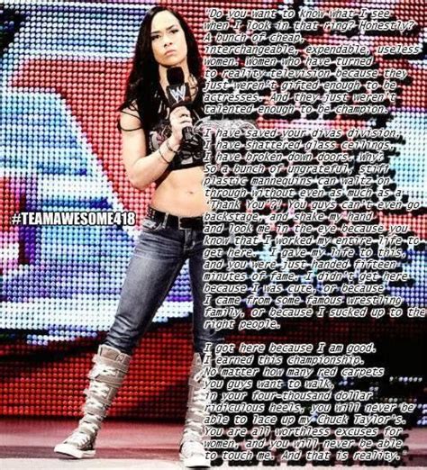 Pin by Megan Coleman on Livin' That WWE Life | Aj lee, Wwe quotes ...