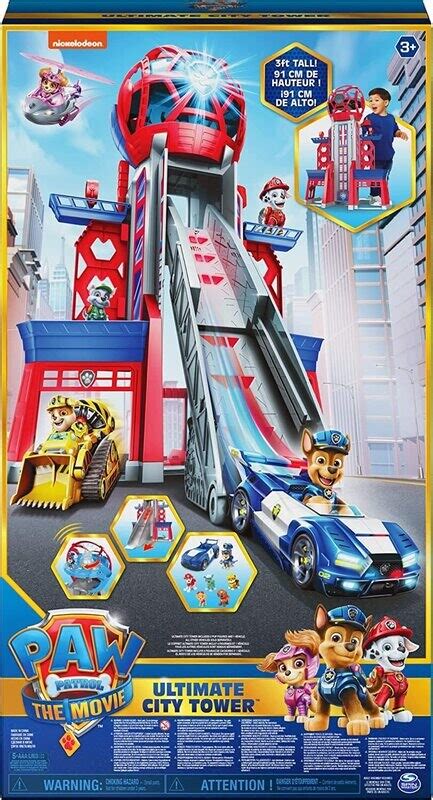 Paw Patrol 6060353 PAW PYS Lifesize HQ GML Movie Ultimate City 91cm Tall Transforming Tower with ...