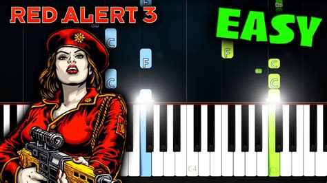 Red Alert 3 - Soviet March - EASY Piano Tutorial - YouTube