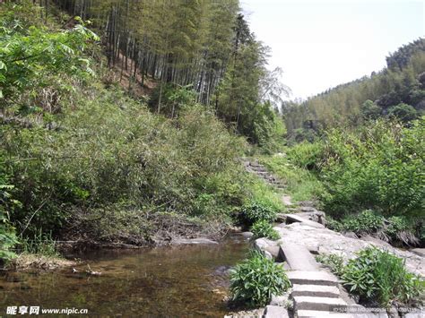 溪水小桥摄影图__山水风景_自然景观_摄影图库_昵图网nipic.com