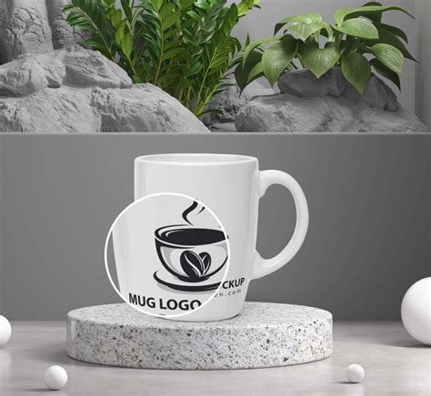 Free Mug Logo Mockup PSD Template - Mockup De