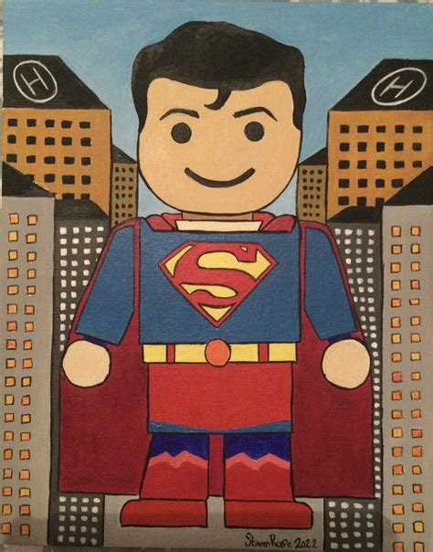 Superman - Acrylic Art by rolfetone on DeviantArt