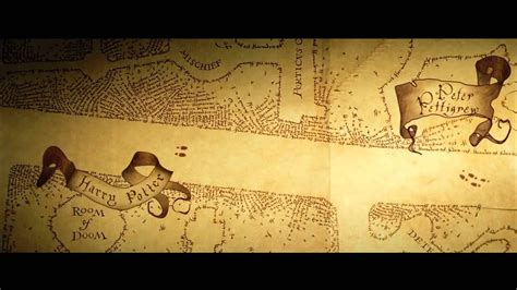 Mapa do Maroto (Marauder's Map) Harry Potter & the Prisoner of Azkaban - YouTube