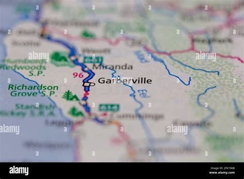 Garberville california map hi-res stock photography and images - Alamy