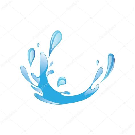 Water splash logo icon vector Stock Vector Image by ©Friendesigns #118605734