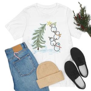 Christmas Snowman Shirt, Snowman Sweatshirt, Cute Christmas Top, Christmas Trees, Winter Snowman ...