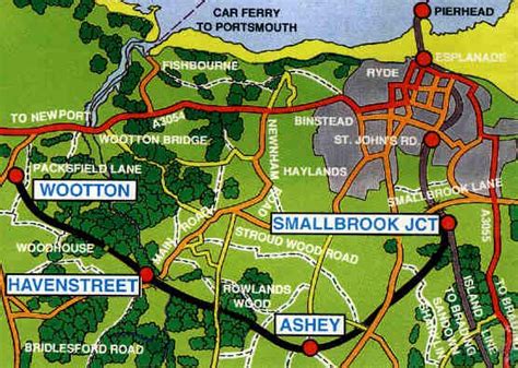 Isle of Wight: Havenstreet Railway map | Isle of wight, Heritage railway, Steam railway