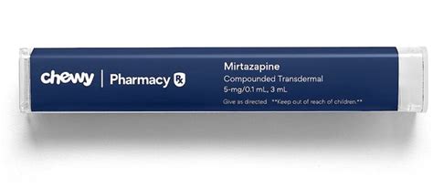 MIRTAZAPINE COMPOUNDED Transdermal for Cats, 5-mg/0.1 mL, 3 mL, 2 ...