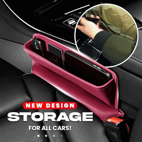 2022 Amazing Leather Car Seat Slot Storage Box