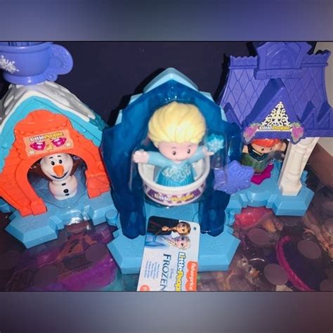 Disney | Toys | Fisher Price Little People Frozen Olaf Elsa Anna Playsets Bundle | Poshmark