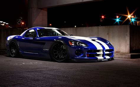 Blue and white Dodge Viper coupe, car, Dodge Viper, Dodge, blue HD ...