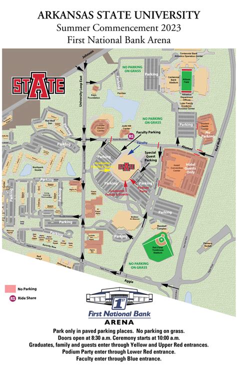 A-State Parking Plan for Summer 2023 Commencement