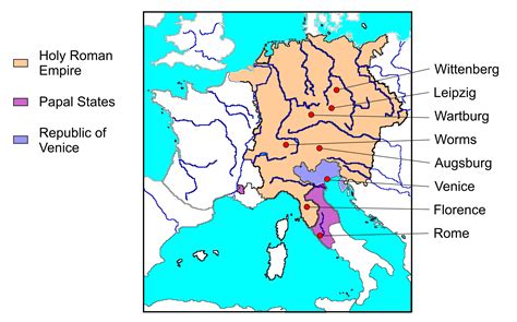 Holy Roman Church Map