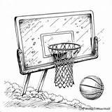 Basketball Hoop Coloring Pages  Free & Printable sketch template