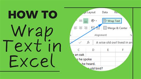 How to Wrap Text in Excel – Excel Wrap Text Shortcut - Earn & Excel