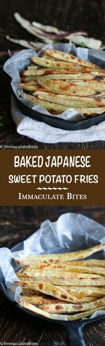 Japanese Baked Sweet Potato Fries - Immaculate Bites