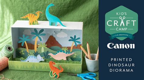 DIY Dinorama with Paper Dinosaurs - YouTube