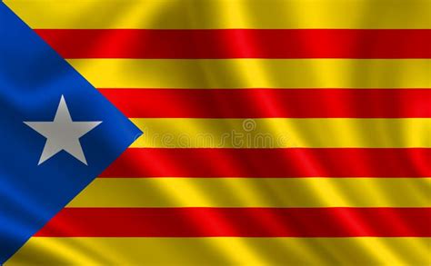 Flag of Catalonia. stock illustration. Illustration of yellow - 101199374