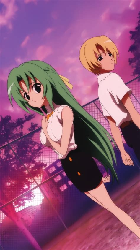 Higurashi no Naku Koro ni.Shion Sonozaki.Satoshi Houjou Magic THL W300 wallpaper.1080×1920 ...