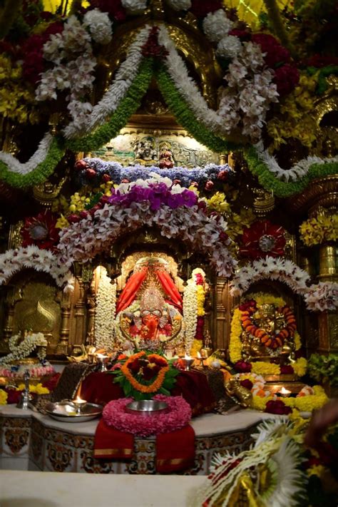 SIDDHIVINAYAK TEMPLE IS DECORATED FOR GANESH CHATURTHI | Ganesha ...