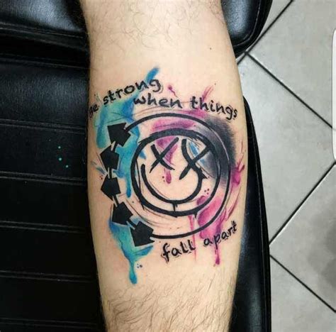 Blink 182 piece done by Frankie one shot at bullseye tattoos in Staten Island | Blink 182 tattoo ...