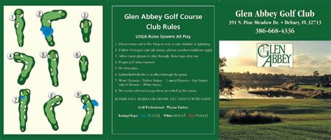 Scorecard - Glen Abbey Golf Club