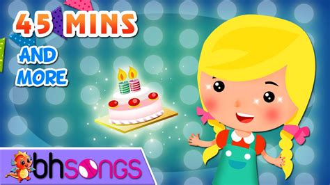 Happy Birthday To You Song, ABC song and more Top Nursery Rhymes - 45 ...