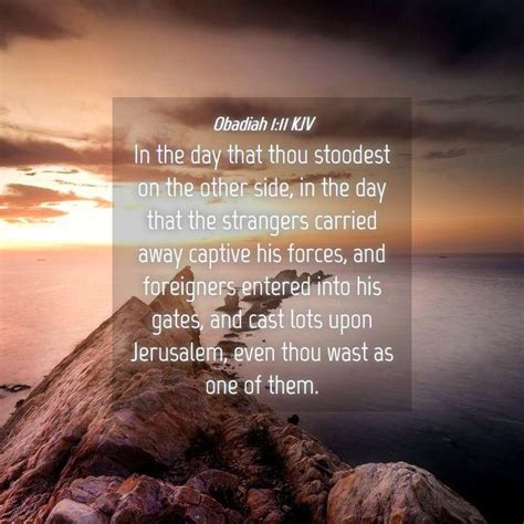 Obadiah 1:11 KJV Bible Verse Images