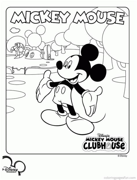 Free Mickey Mouse Clubhouse Coloring Page, Download Free Mickey Mouse ...