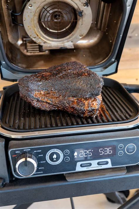 Smoked Brisket on a Ninja Woodfire Grill - Girls Can Grill