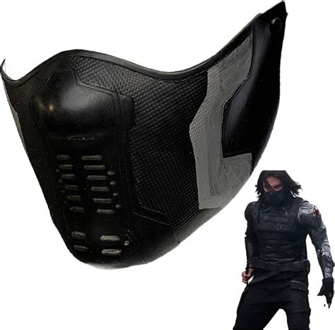 Buy Winter Soldier Mask Bucky Barnes James Buchanan Superhero Latex ...