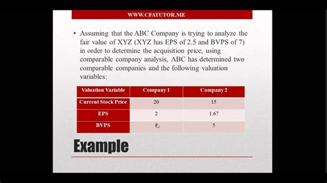 Comparable Company Analysis