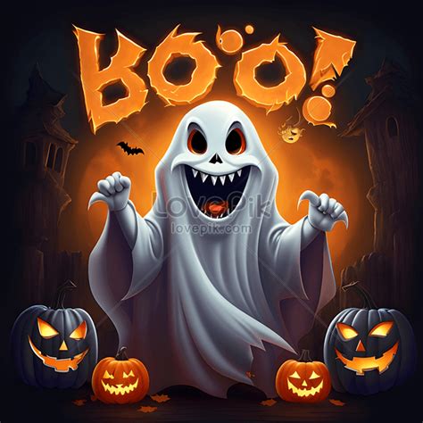 Halloween Boo Scary Ghost Background Design Picture And HD Photos | Free Download On Lovepik