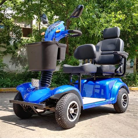 Large Adults 800W Electric Mobility Scooter With Sunny Roof 2 Seater 4 Wheels