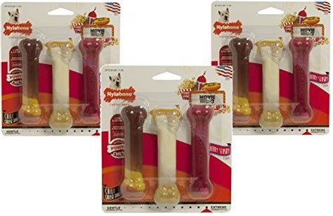 Nylabone 3 Pack of Flavor Frenzy Power Chew Triple Packs, Wolf, Chili ...