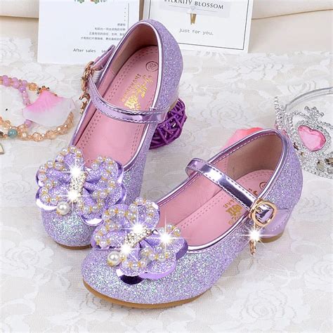 Girls Fancy Dress Shoes Spring Autumn Breathable High Heel Sandals ...