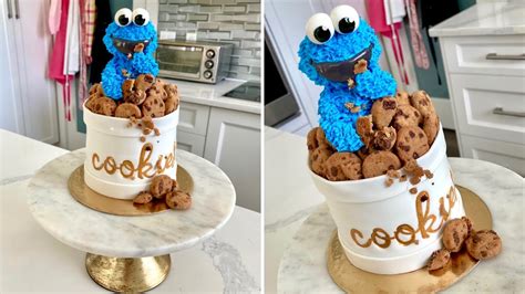 Make a $145 Baby Cookie Monster Cake at Home |Step by Step Instructions ...