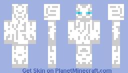 White Enderman Minecraft Skin