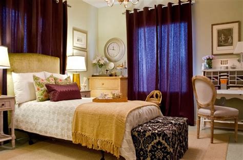 20 Pleasant Purple and Gold Bedrooms | Home Design Lover