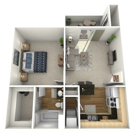 Floor Plans of Live Oaks Apartments in Baton Rouge, LA