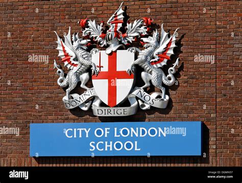 City of London School, logo with crest, London, England, United Stock Photo, Royalty Free Image ...