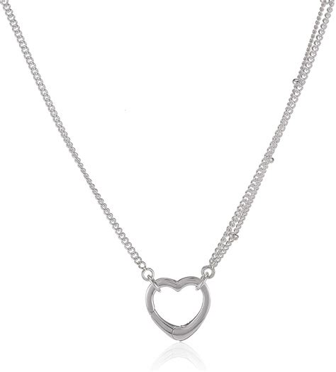 Pandora Open Heart Heart Necklace In Sterling Silver 70 Cm | eBay