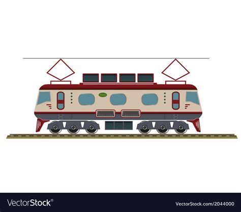 Electric Train Clipart Vector