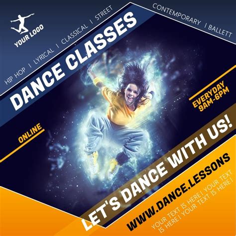 DANCE CLASSES POSTER | Education poster, Class poster, Online dance classes