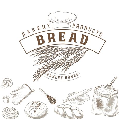 A Set Of Bakery Products Product Baguette Homemade Vector, Product, Baguette, Homemade PNG and ...