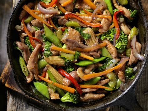 This pork stir-fry is deliciously flavourful, with garlic, ginger, soy ...