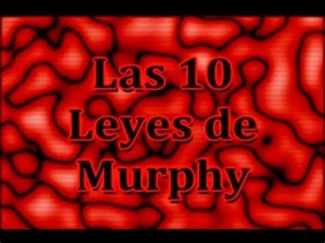 Las 10 Leyes de Murphy - YouTube